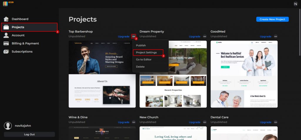 Project Settings